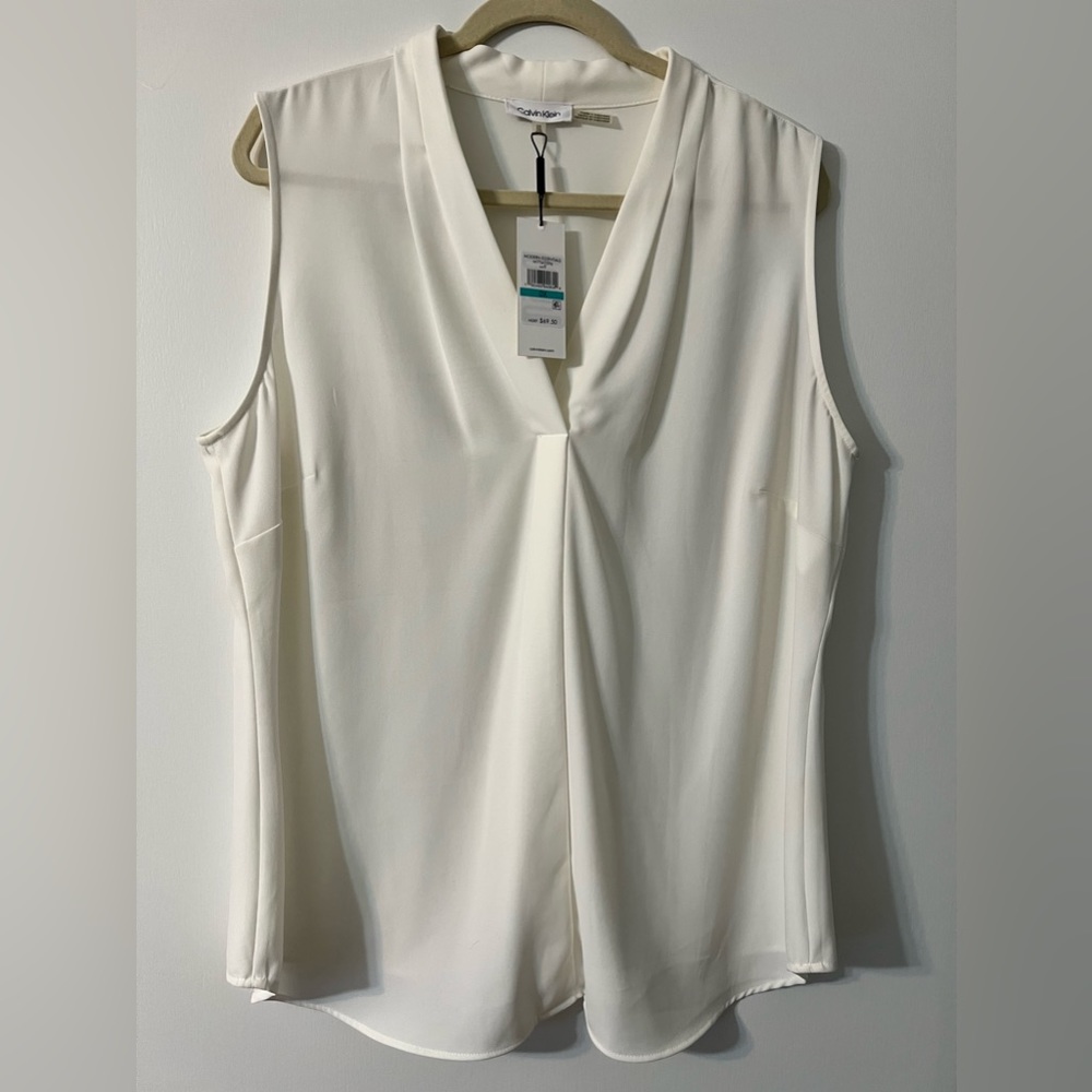 Calvin Klein sleeveless dress shirt. **Brand New**